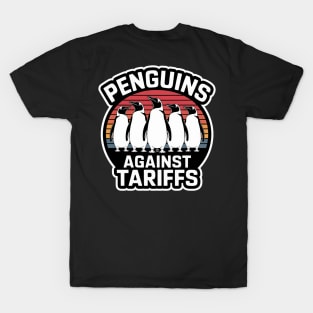 Penguins Against Tariffs - Say No To Tariffs - Eye Voodoo T-Shirt